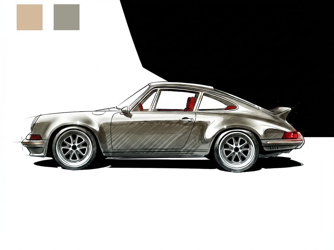 TECHART GTclassic デザインスケッチ