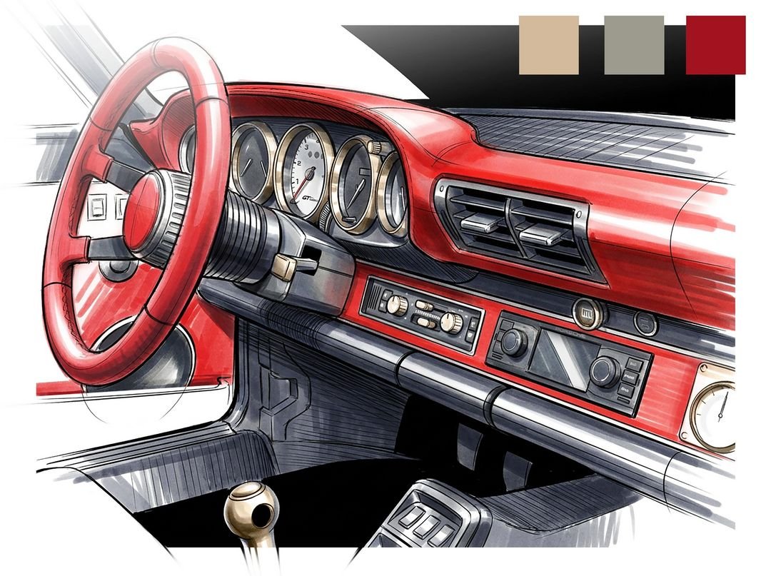 TECHART GTclassic デザインスケッチ